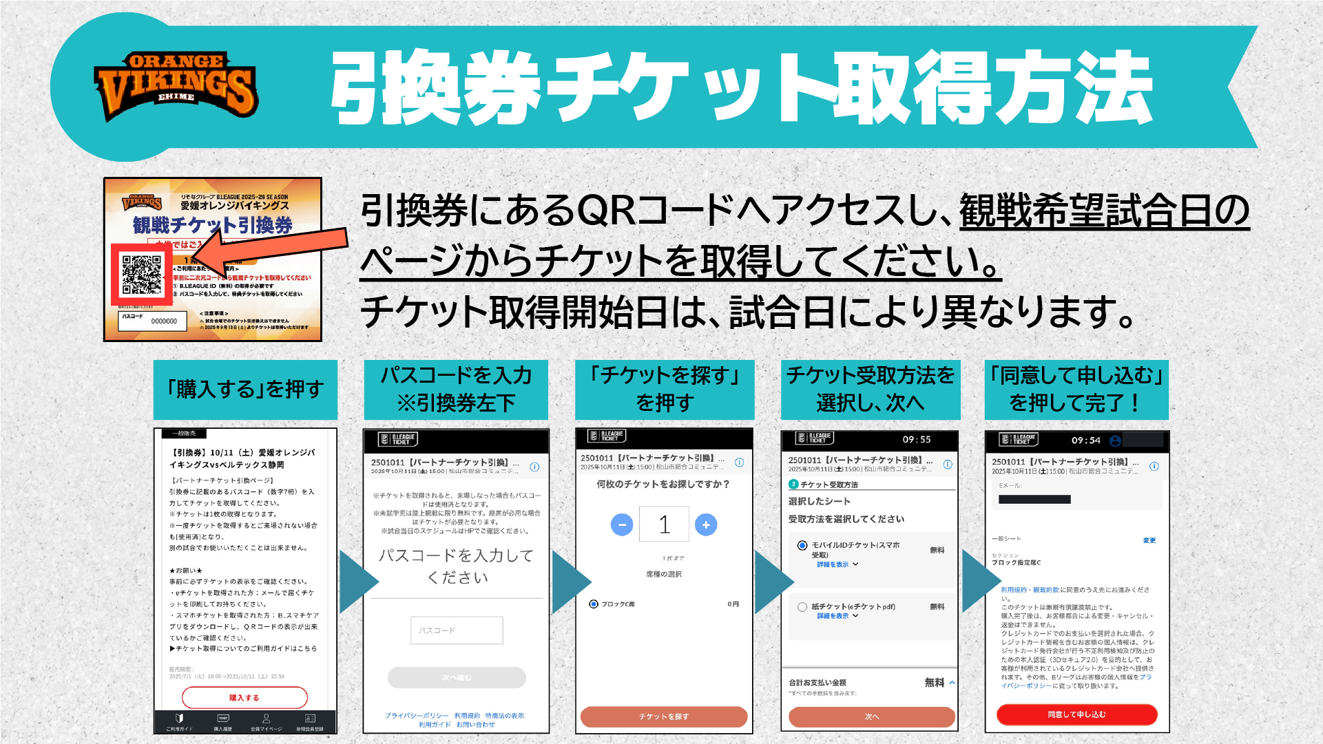 チケット引換方法